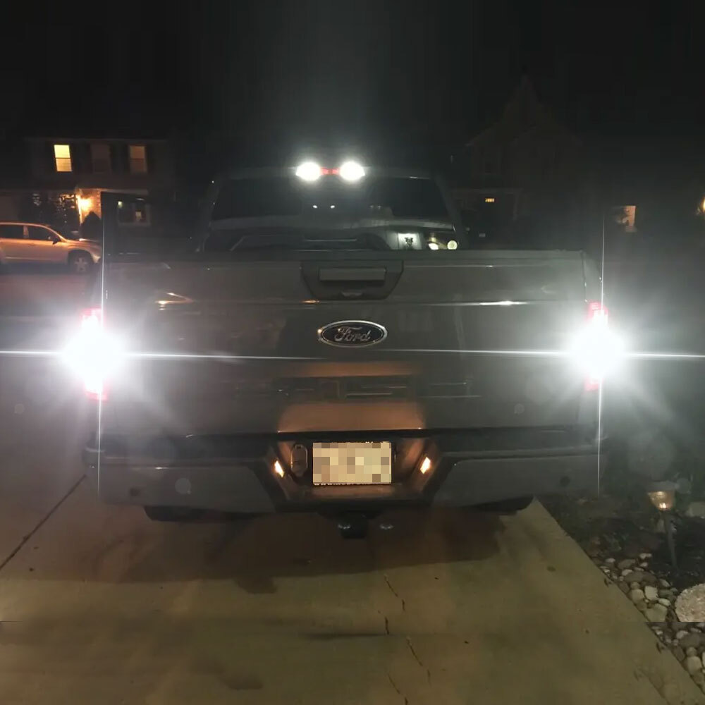 For Ram 1500 2500 3500 2013-2023 7440 7443 White LED Backup Reverse Light Bulbs