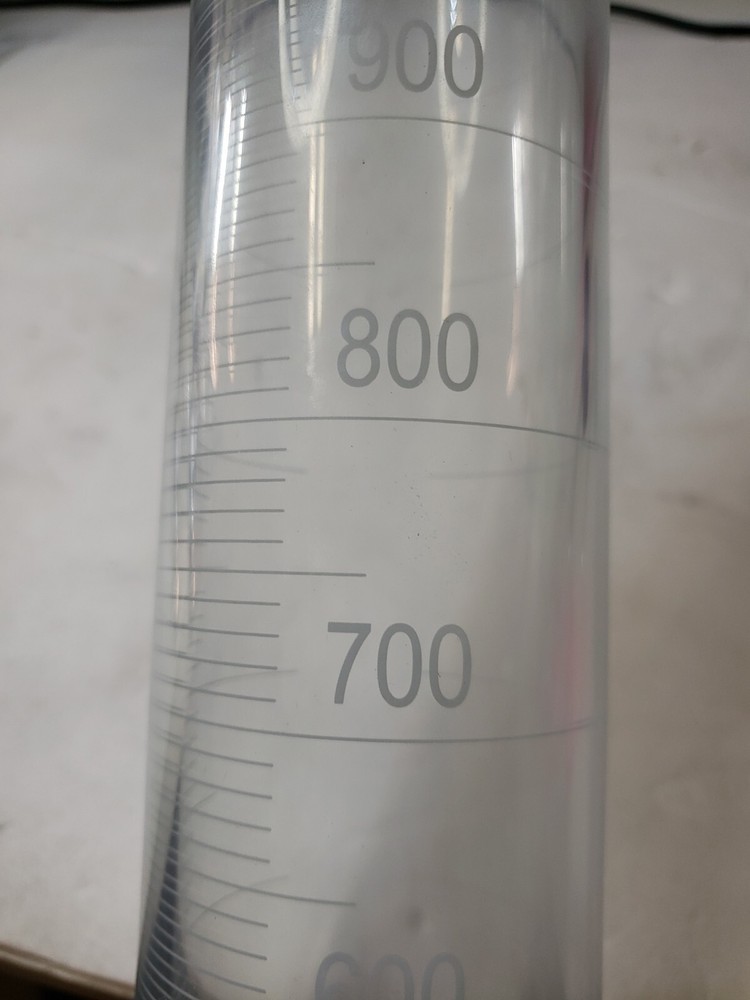 1000 ML PYREXPLUS 63024-1L Cylinder, Single Scale, PVC Coating.