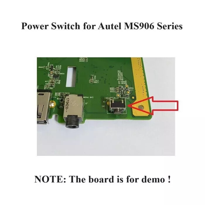 Power Switch Replacement for Autel MaxiSys MS906 MS906TS MS906BT MS906CV Scanner