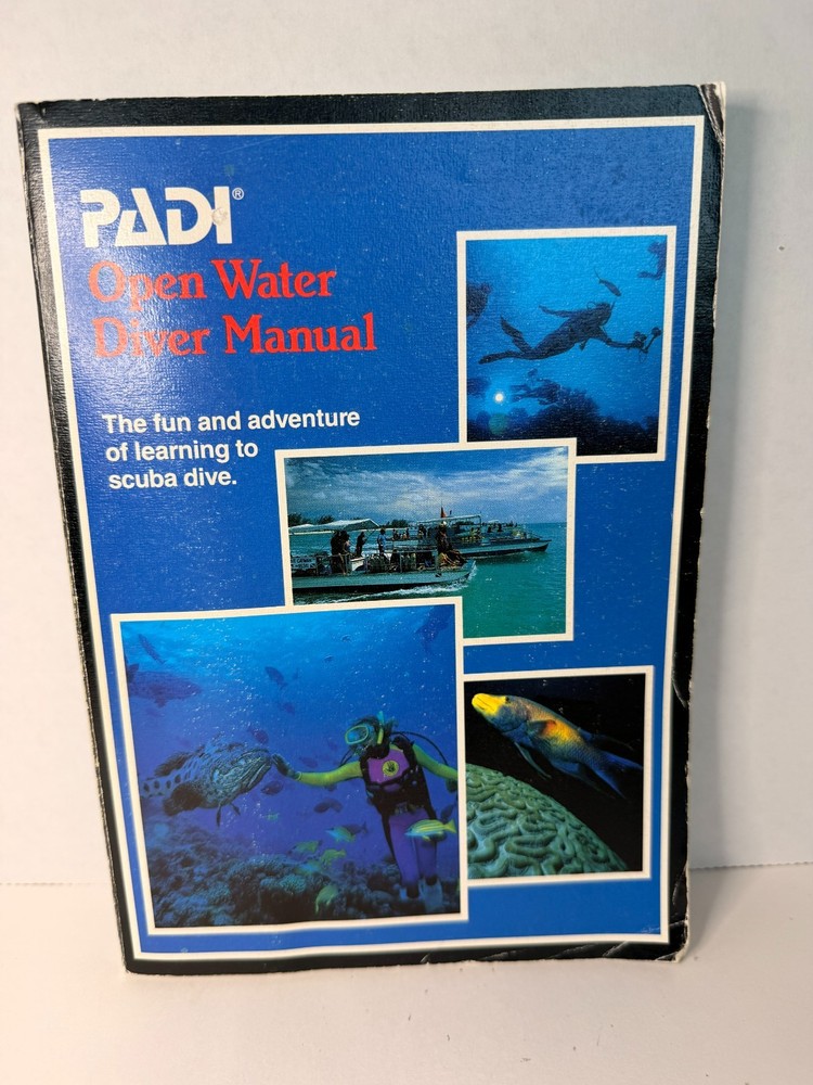 PADI Open Water Diver Manual Scuba Diving Certification Training Guide Book