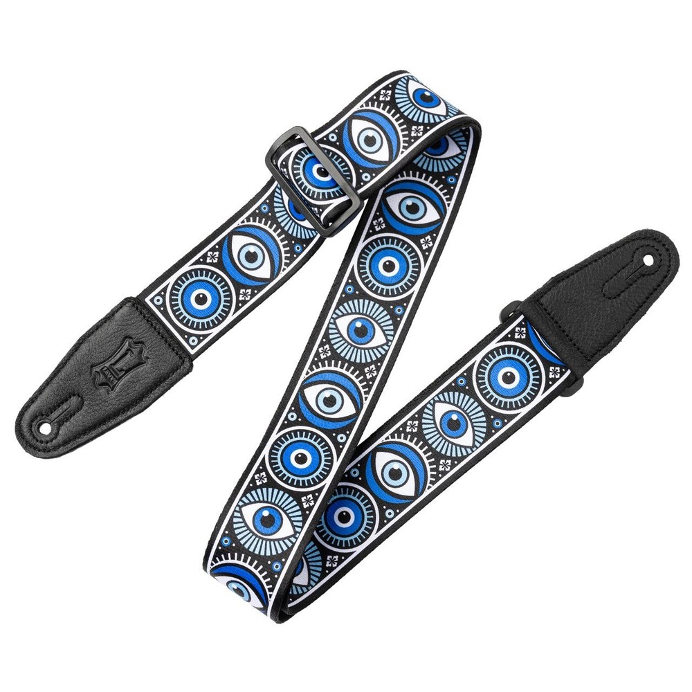 Levy's MP2CVY-004  2" Evil Eye Design Poly Guitar Strap
