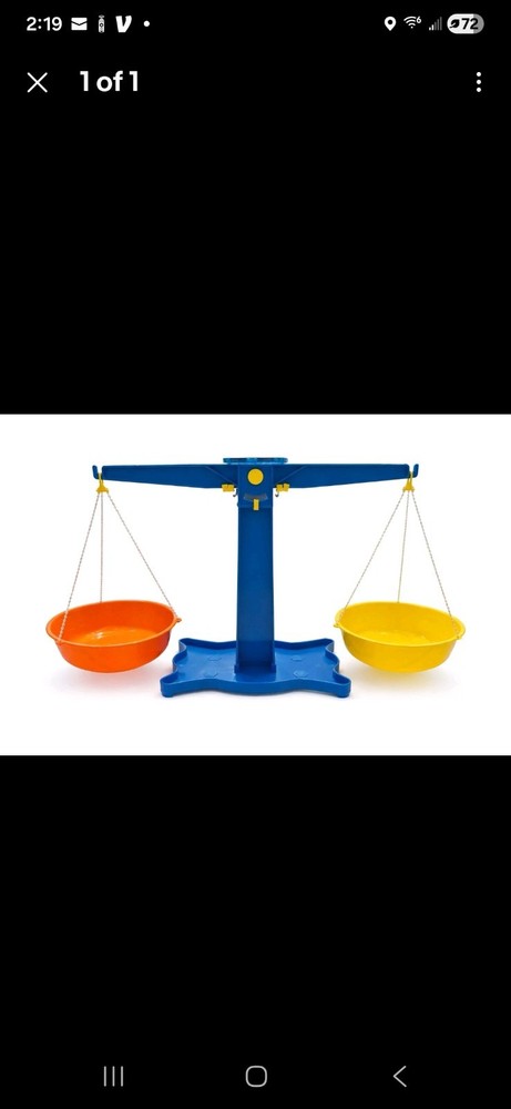 Classroom Product Basic Pan Balance Scale – NEW – Educational Math Science Tool
