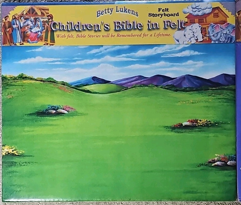 2 BETTY LUKENS BIBLE IN FELT Story Board and THE BIRTH OF JESUS Set NEW Sealed