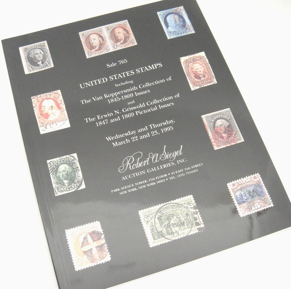 Siegel Stamp Auction Catalog 1995 1845-1869 Issues 1847 & 1869 Pictorial Issues