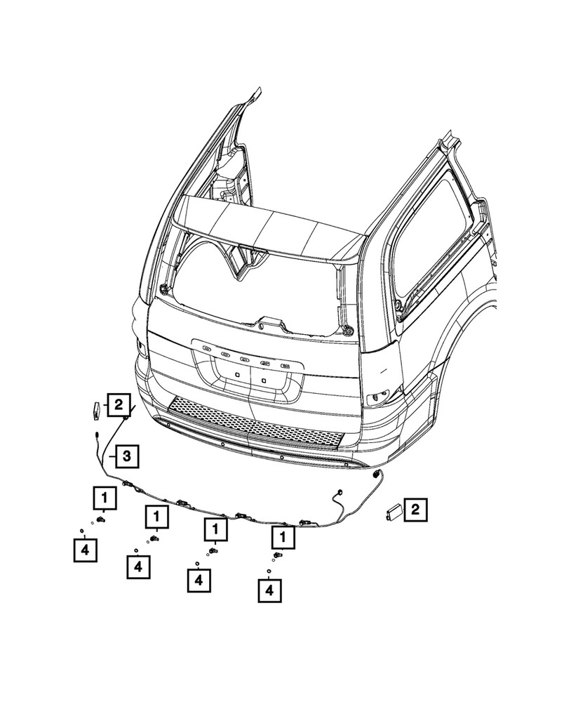 Genuine Mopar Blind Spot Detection Module 04672785AA