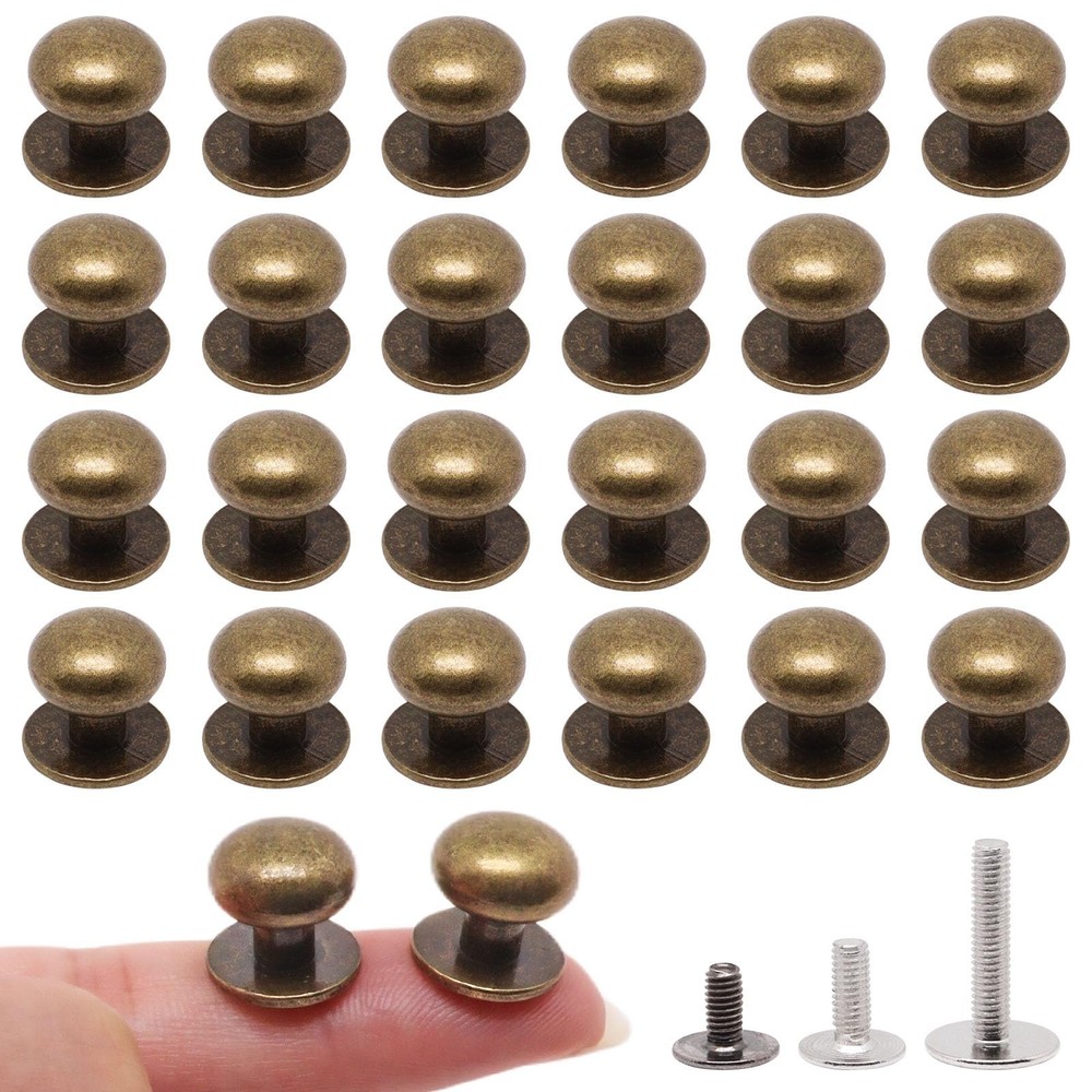 Mini Drawer Pulls, Metal Round Mini Knobs Handles Diameter 0.47inch for Jewel...