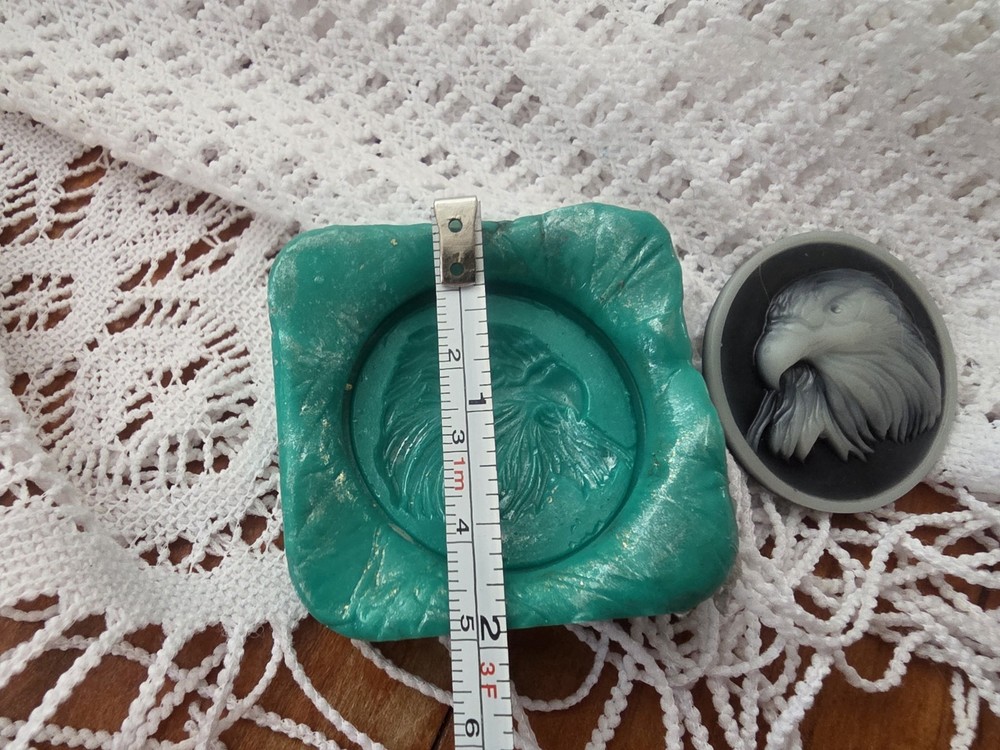 Round Eagle Head Cameo Mold For Resin / Polymer Clay 30 MM