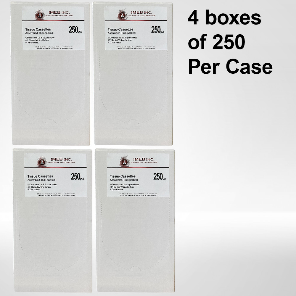 Biopsy Cassettes, Type-8, WHITE, 1000 Per Case Pack