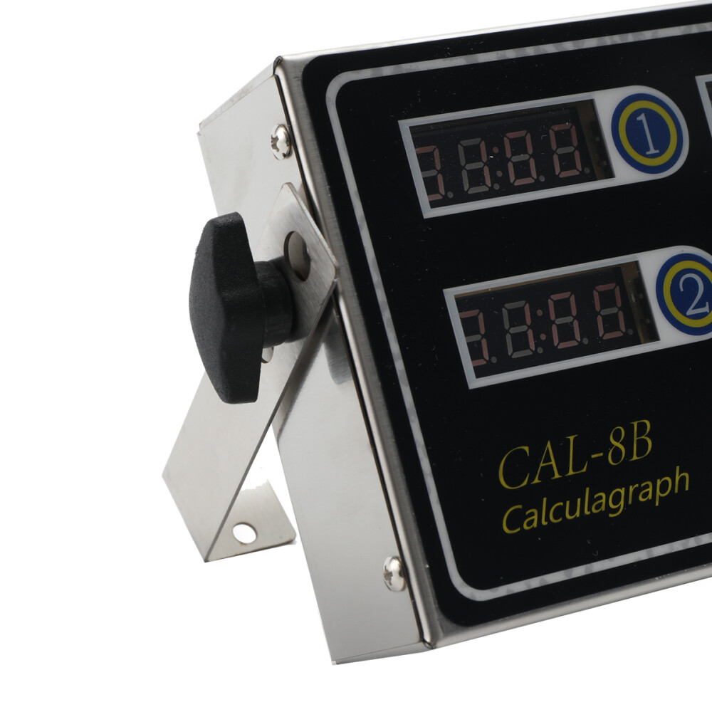 Commercial 8 Channels Digital Kitchen Timer, Stainless Steel Calculagraph Timer