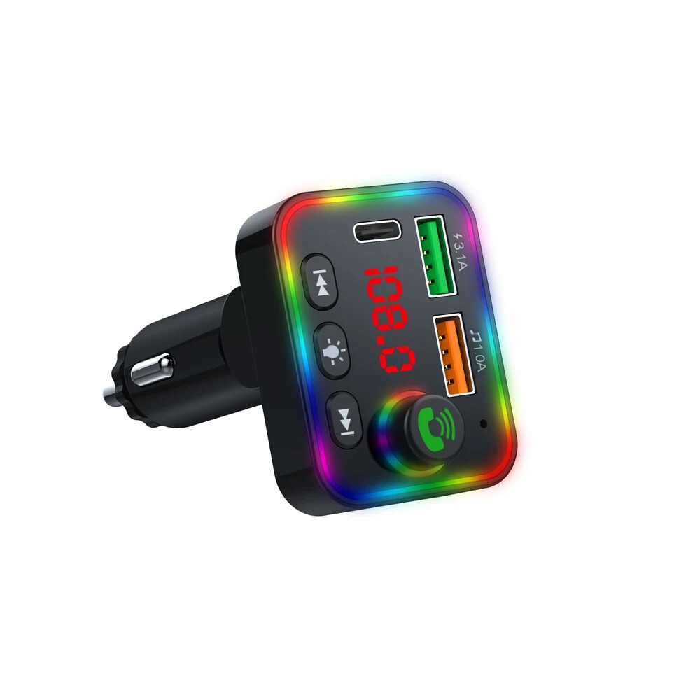Car Wireless Bluetooth 5.0 FM Transmitter MP3 Player USB3.1A Car Charger U Disk