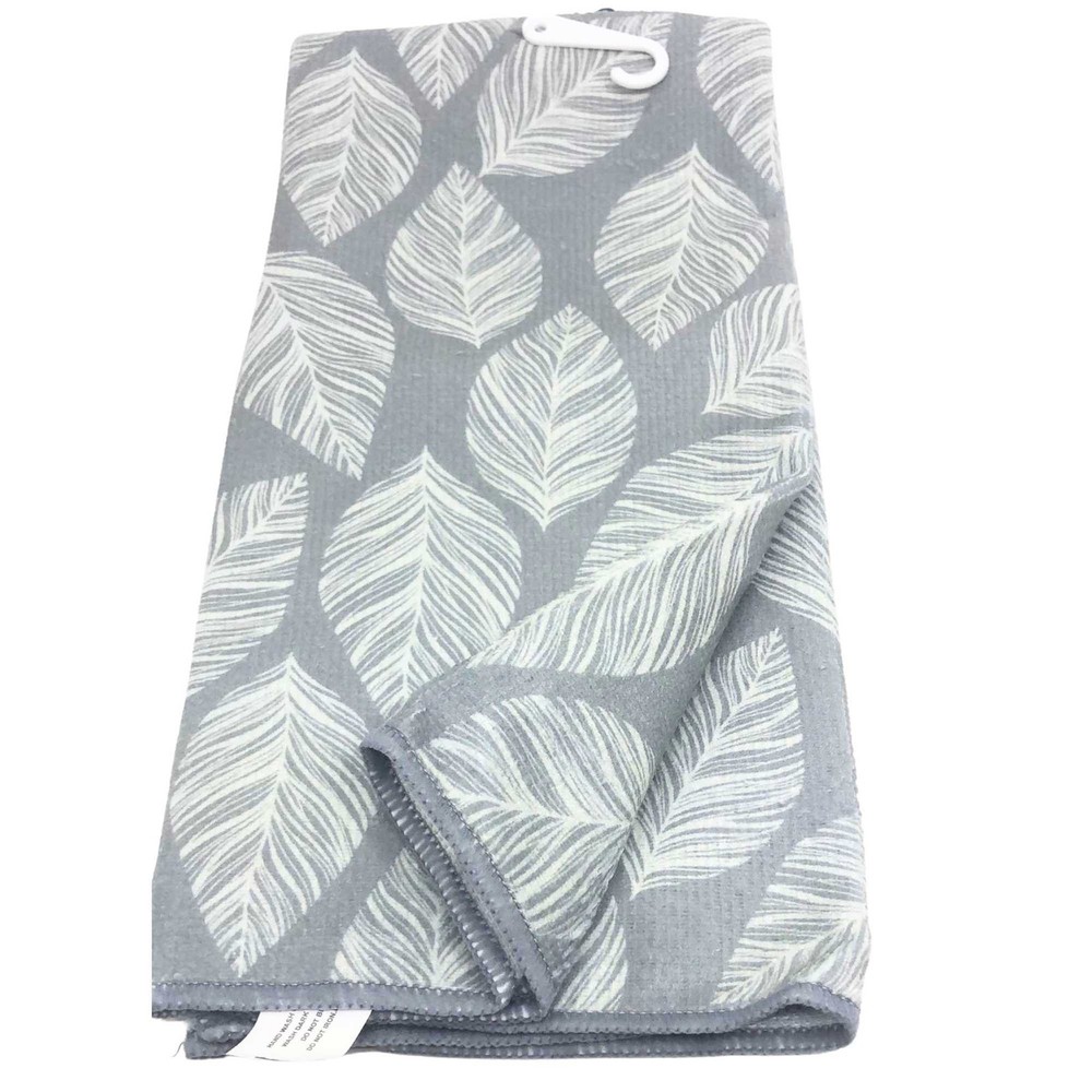 Absorbent Multi-Puepose Cotton Gray Kitchen Towel: 1 Pack