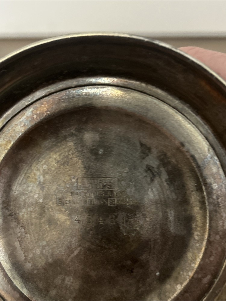 Vtg BERNARD RICE’S SONS Apollo EPNS Silver Plate Cocktail Shaker 4348 1920's