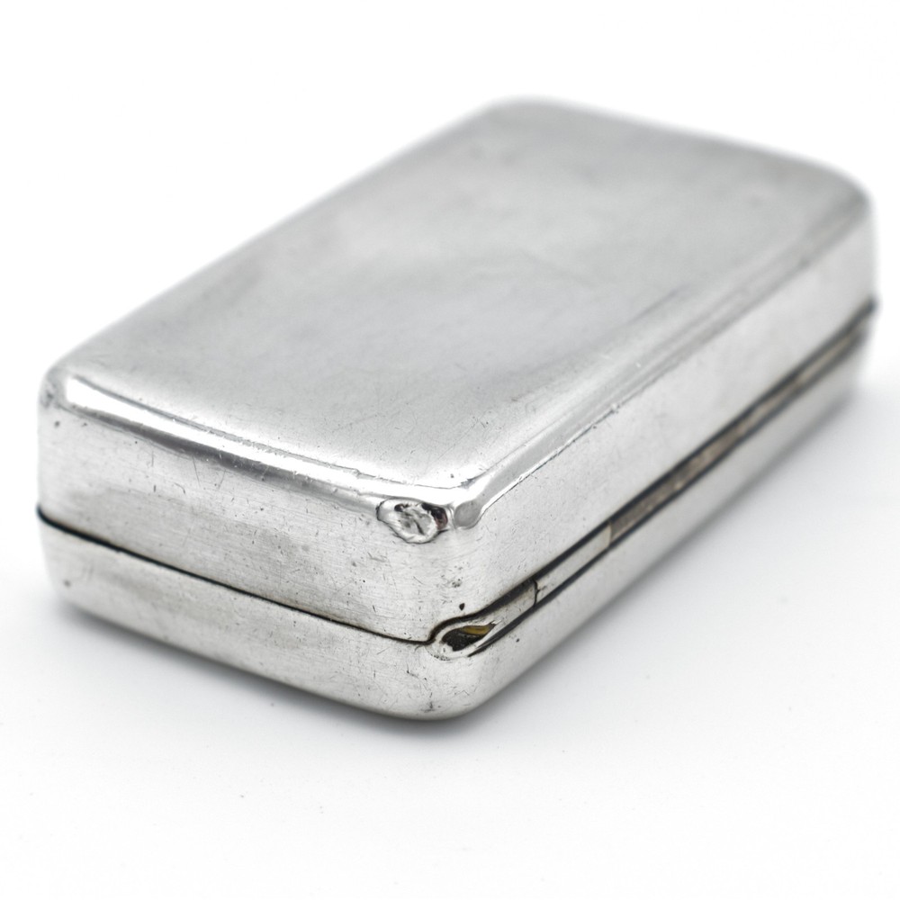 Antique Georgian Solid Silver Snuff Box1810 George III