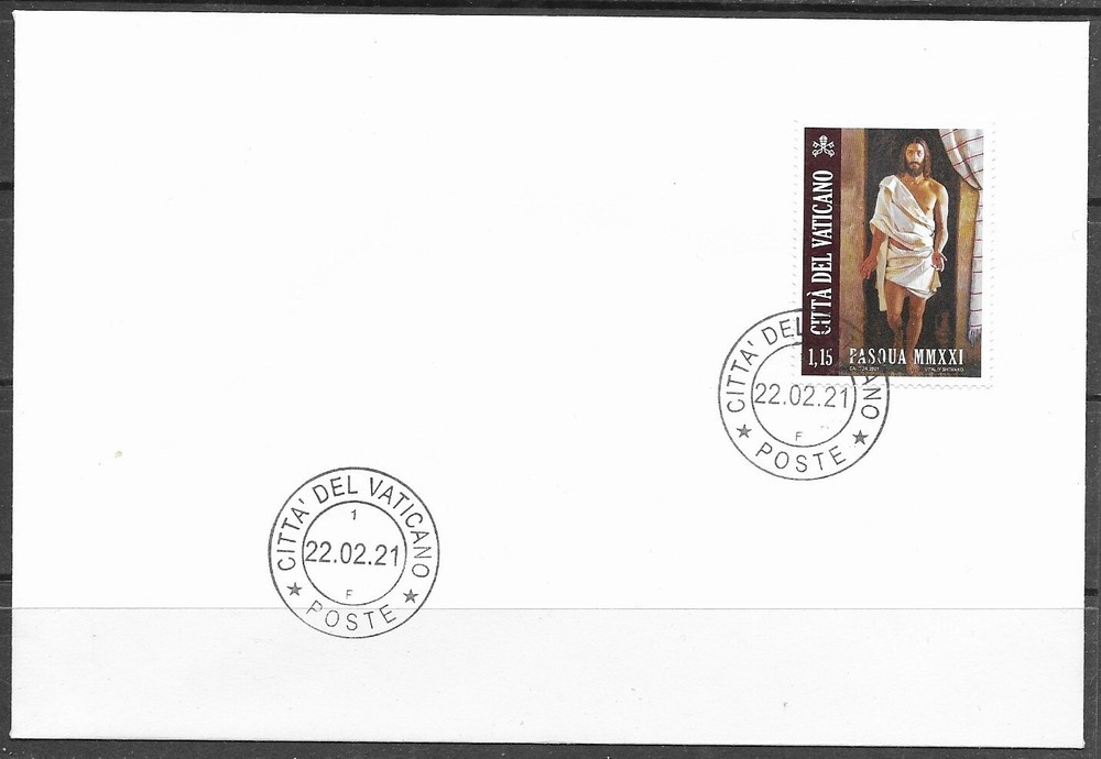VATICAN 2021 EASTER SC # 1759 FDC