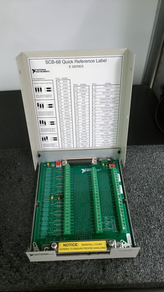 NATIONAL INSTRUMENTS SCB-68 E-Series Terminal Block