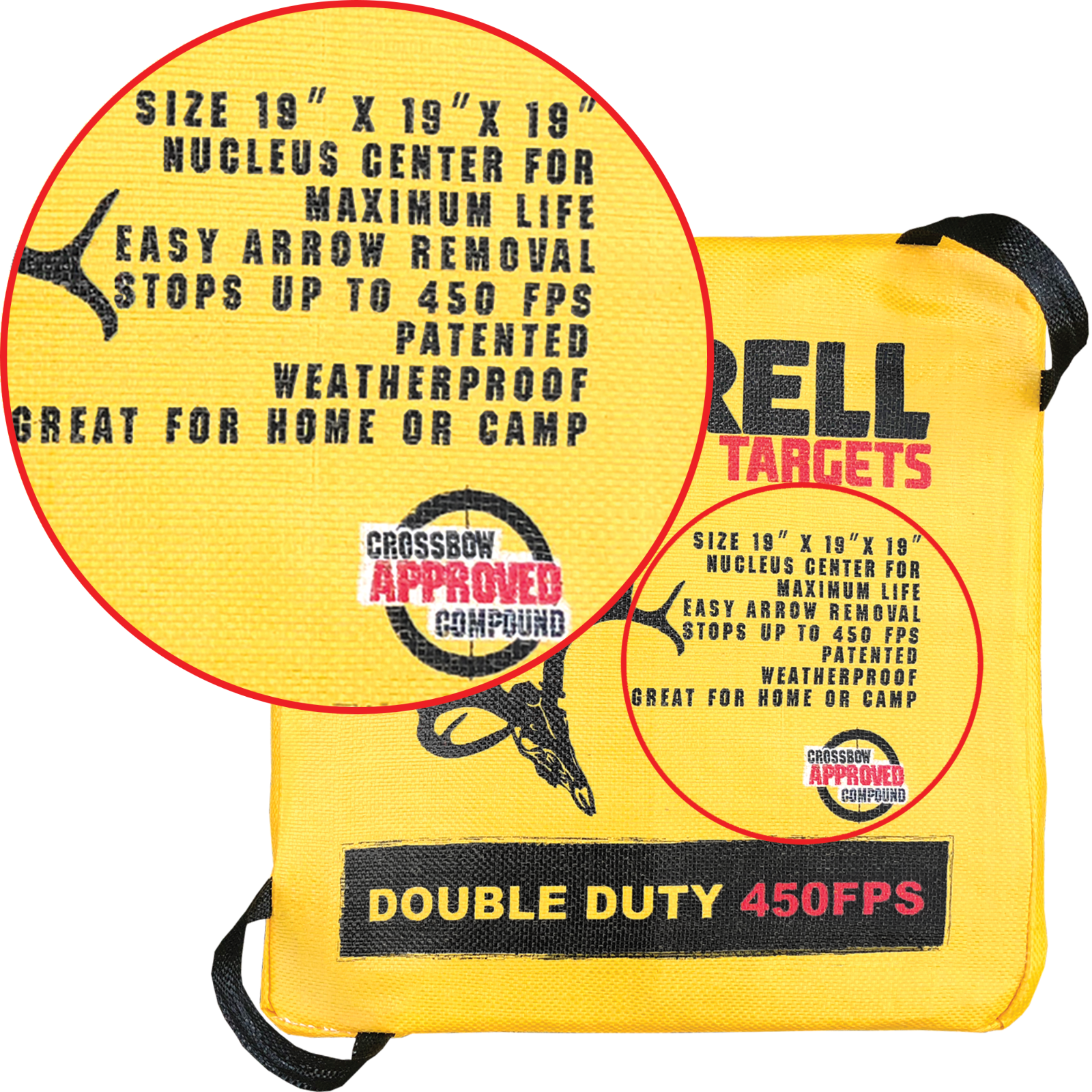 Morrell Double Duty Archery Target Crossbow Compatible | 4 Sided Shooting