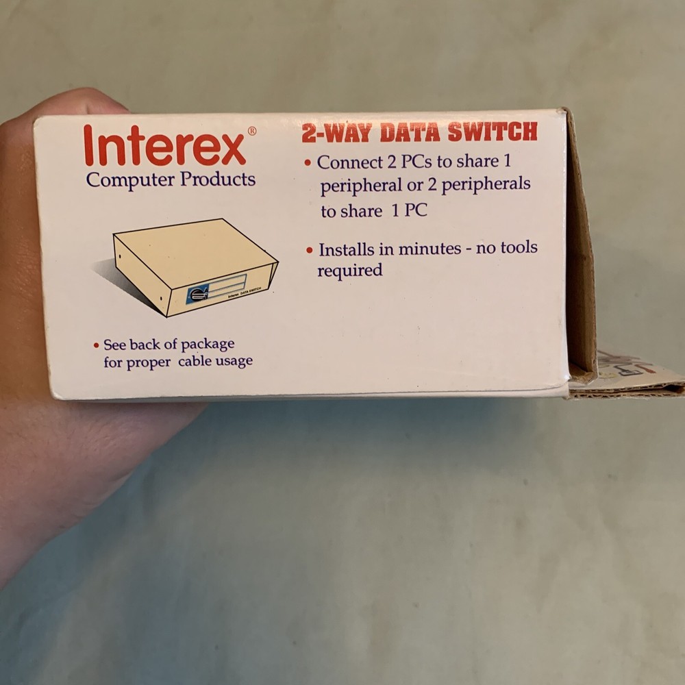 Interex 2-way Data Switch MDS-1a (Computer Products)