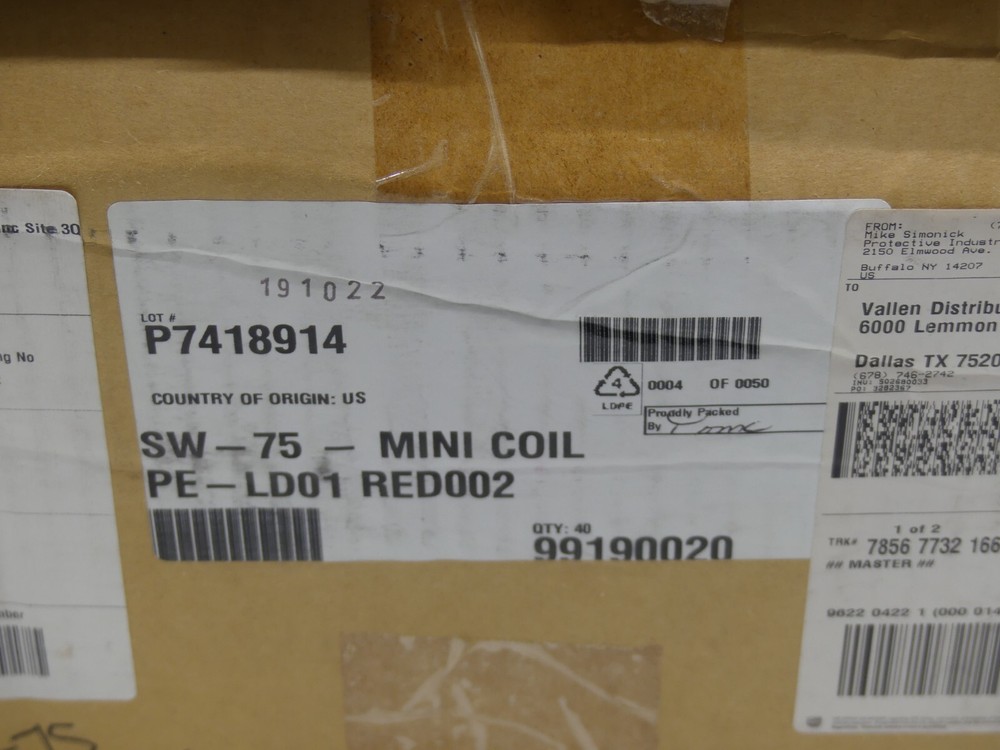 Caplugs Flexible Polyethylene Sleeve Web Netting SW-75-MINI COIL 99190020 40FT