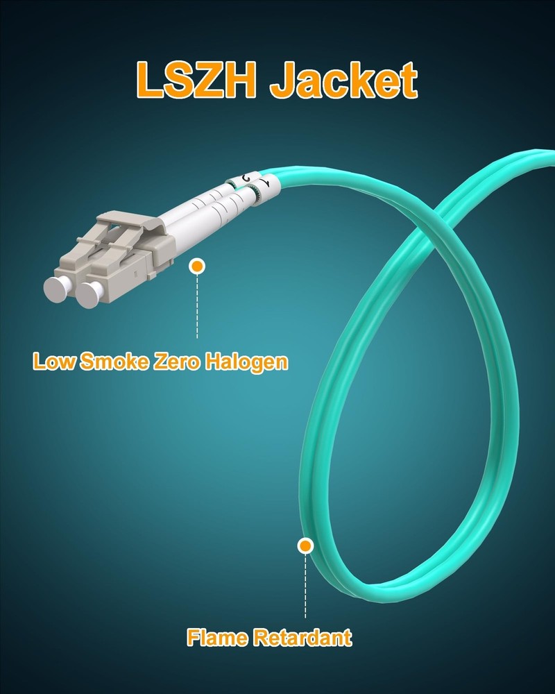 LC to LC Fiber Patch Cable, 10G 40G OM3 Optical Patch Cable Multimo... Fast Ship