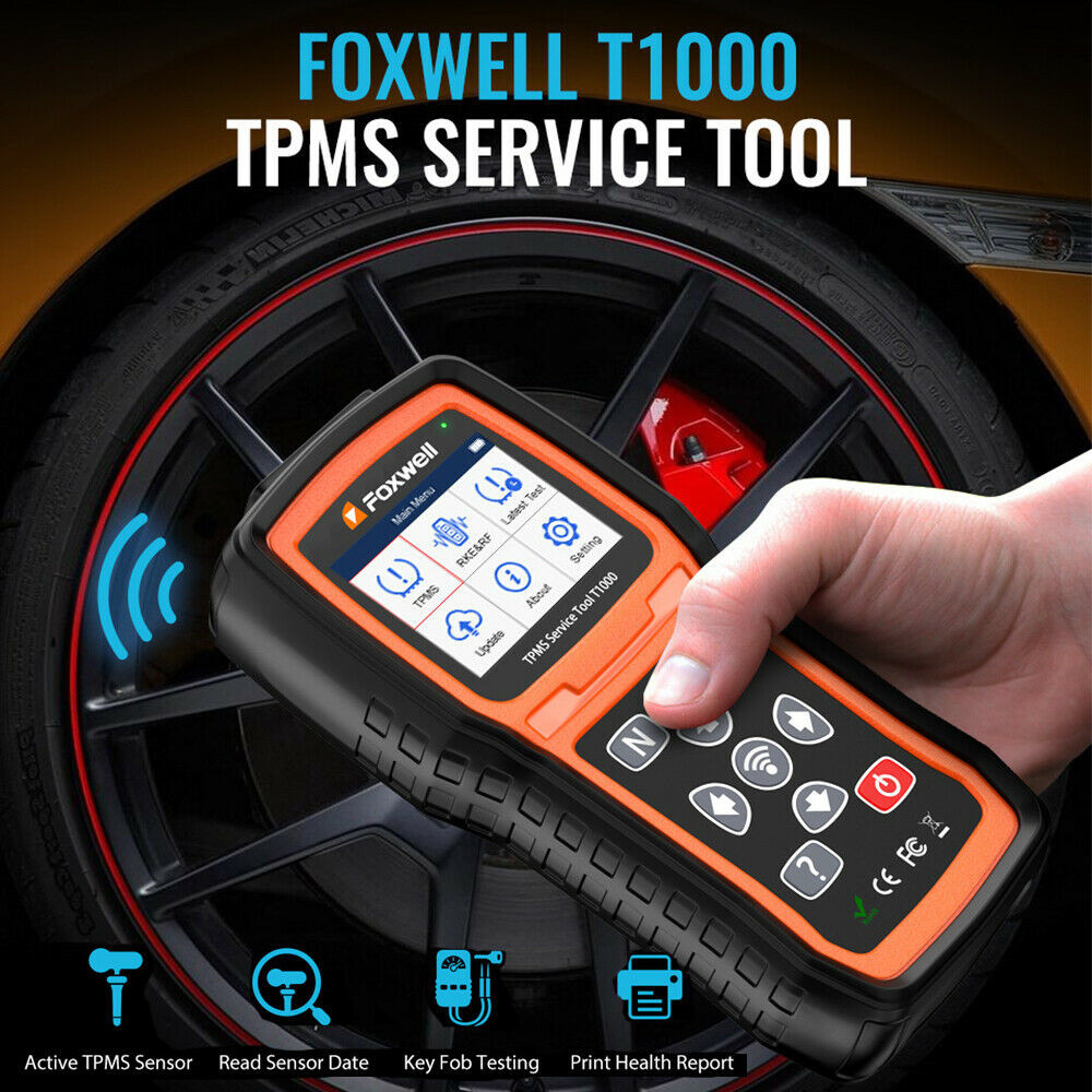 FOXWELL T1000 TPMS Programmer Tire Sensor Pressure Reset Active Diagnostic Tool