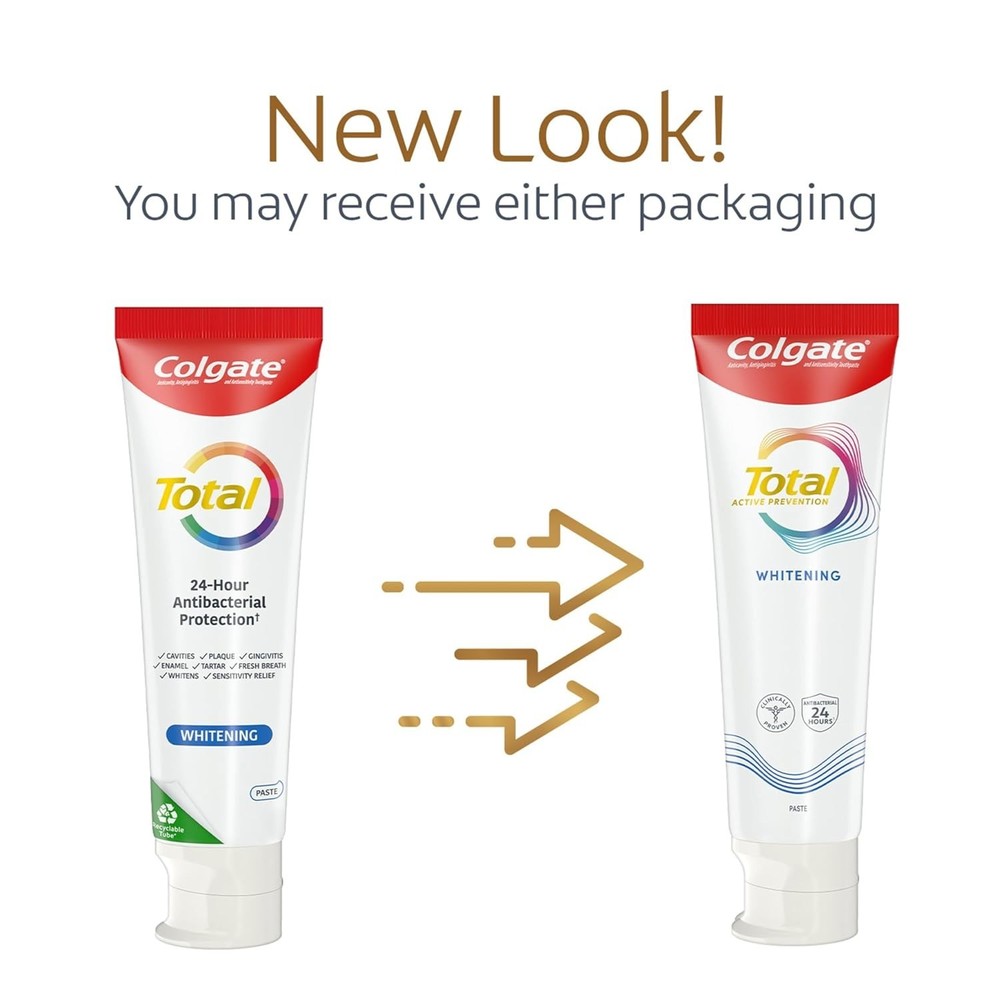 Colgate Total Active Prevention Toothpaste – Clean Mint 3.3 OZ (Select Pack)