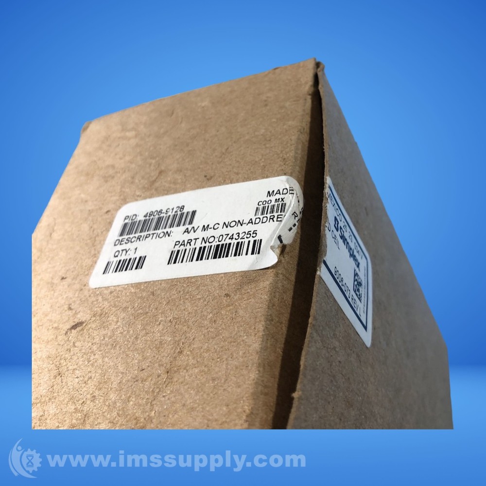 Simplex 0743255 Ceiling Mount Horn Strobe 6298