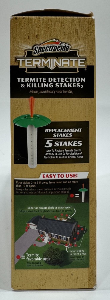 Spectracide Terminate Termite Detection & Killing Replacement Stakes 5 Count