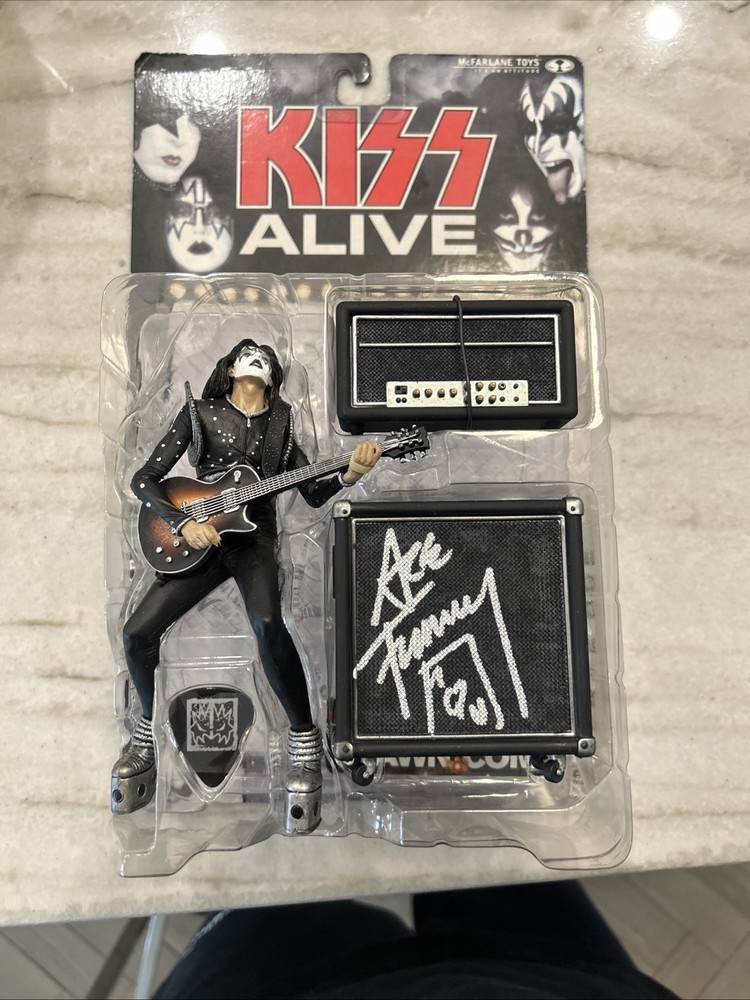 Ace Frehley Authentic Mcfarlane Signed KISS Action Figure