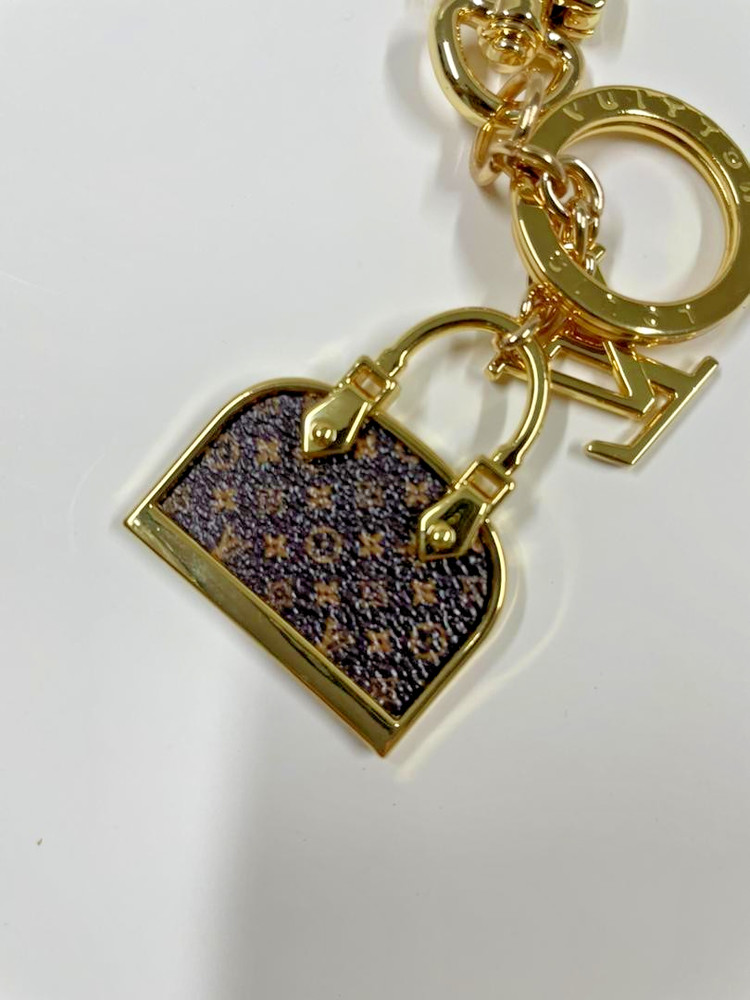 Louis Vuitton Monogram Iconic Keychain Alma Charm Gold Hardware