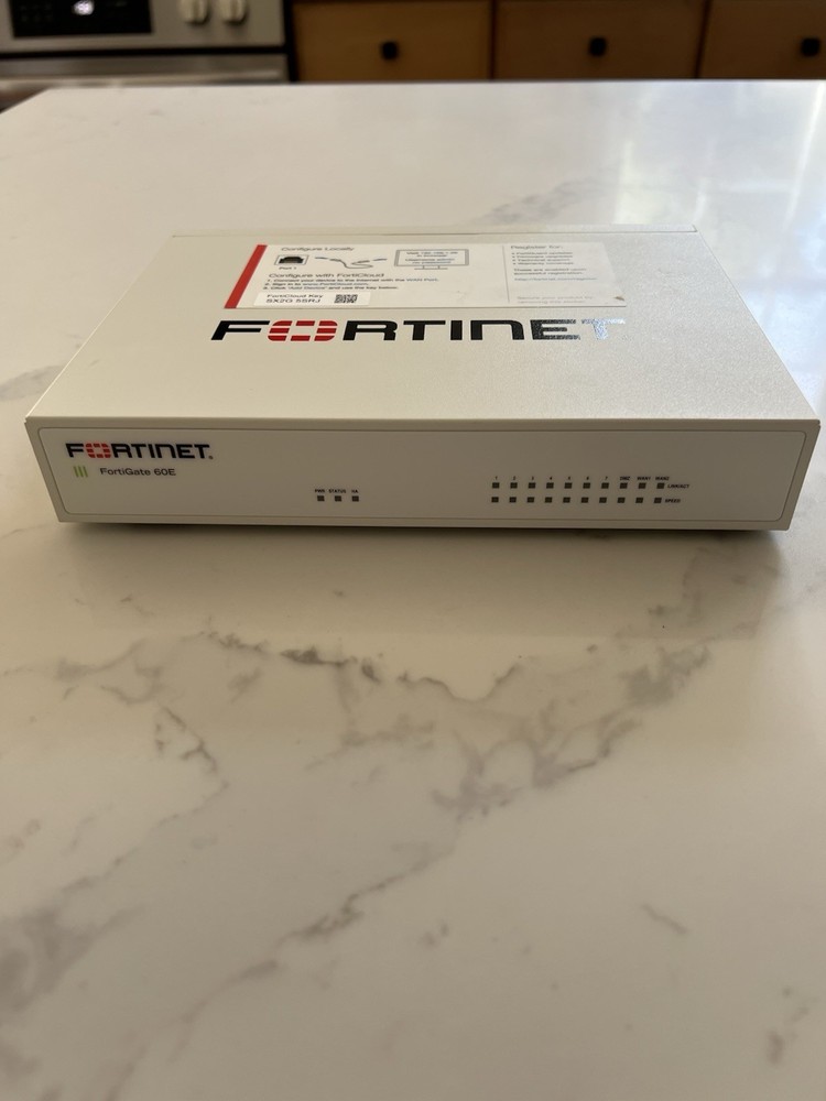 Fortinet Fortigate-60E FG-60E Network Security Firewall With AC Cable Tested