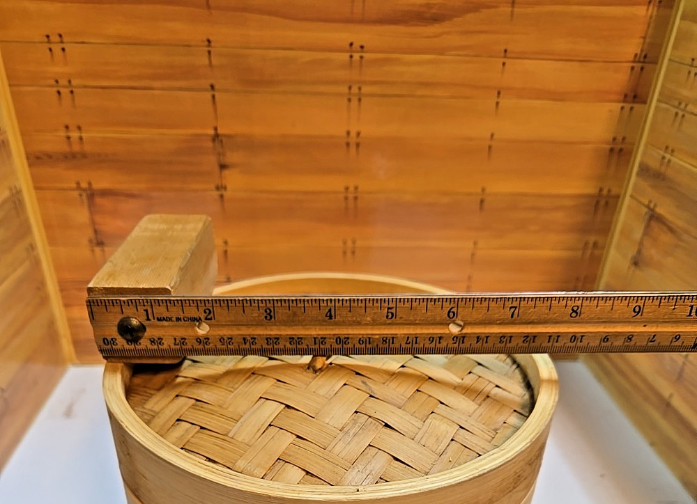 Three-Tiered Woven Bamboo/Ratan Steamer
