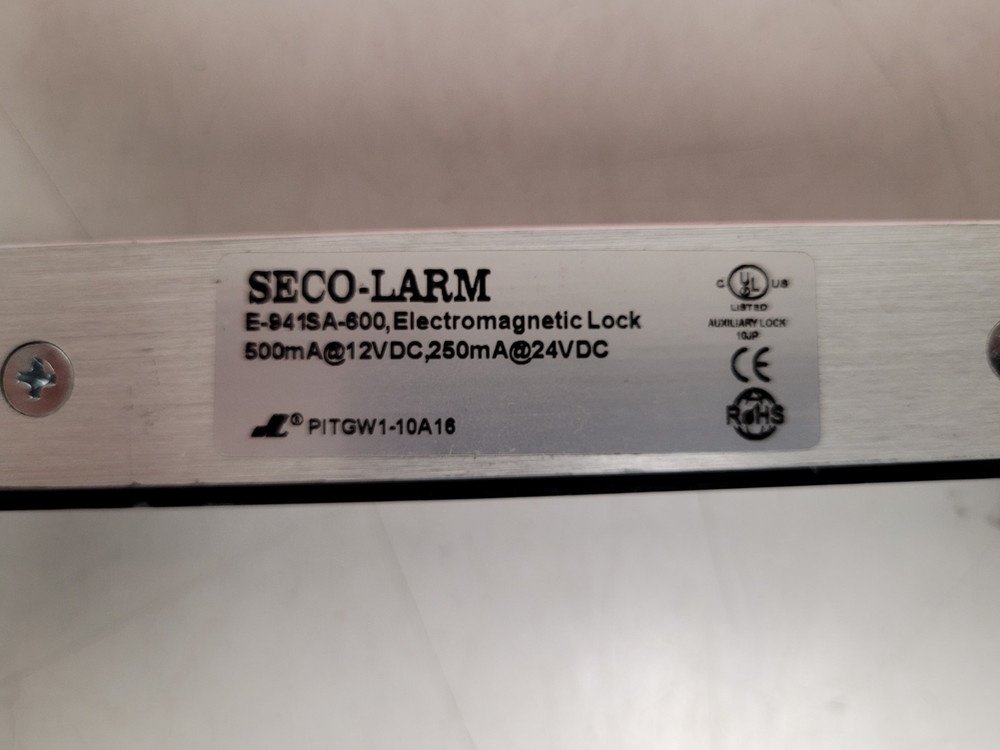 Seco larm 600lb magnetic lock E-941SA-600 open box