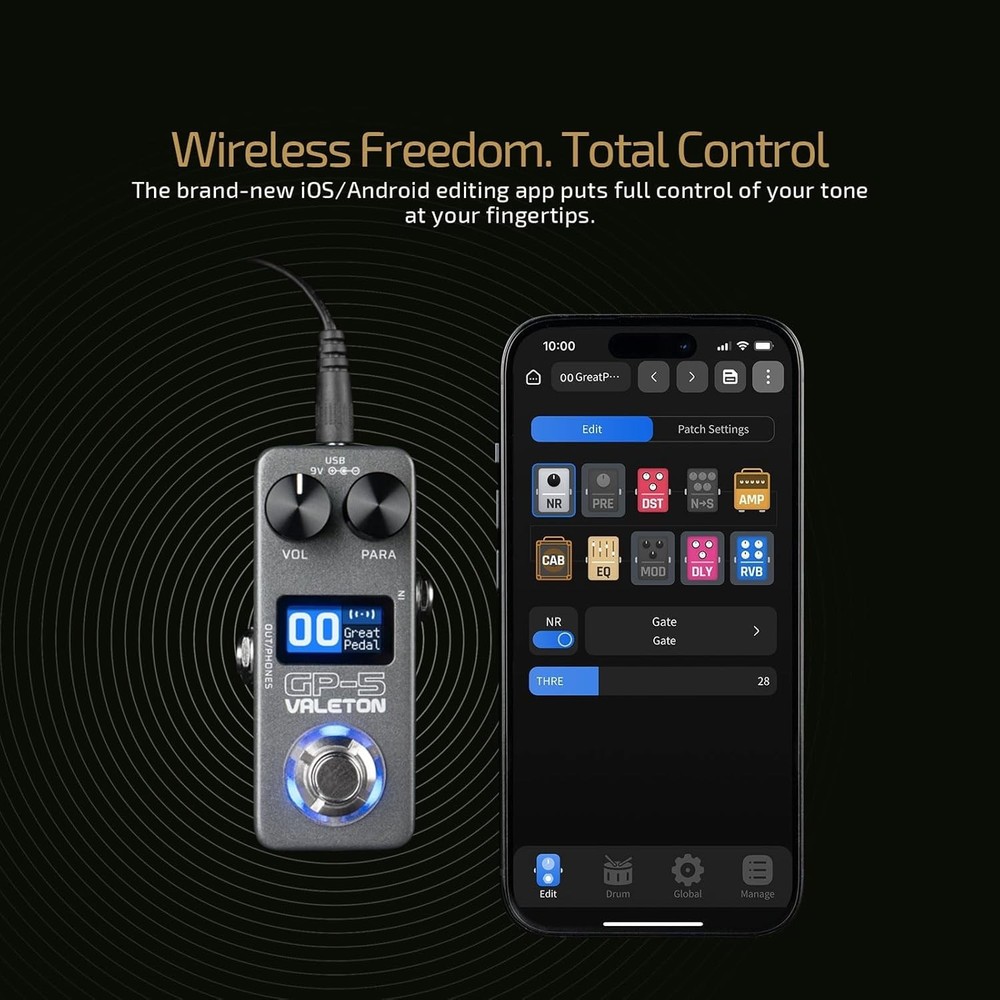 Super Compact Multi-Effects Processor & NAM/IR Loader Pedal Incl 1PCS Additional