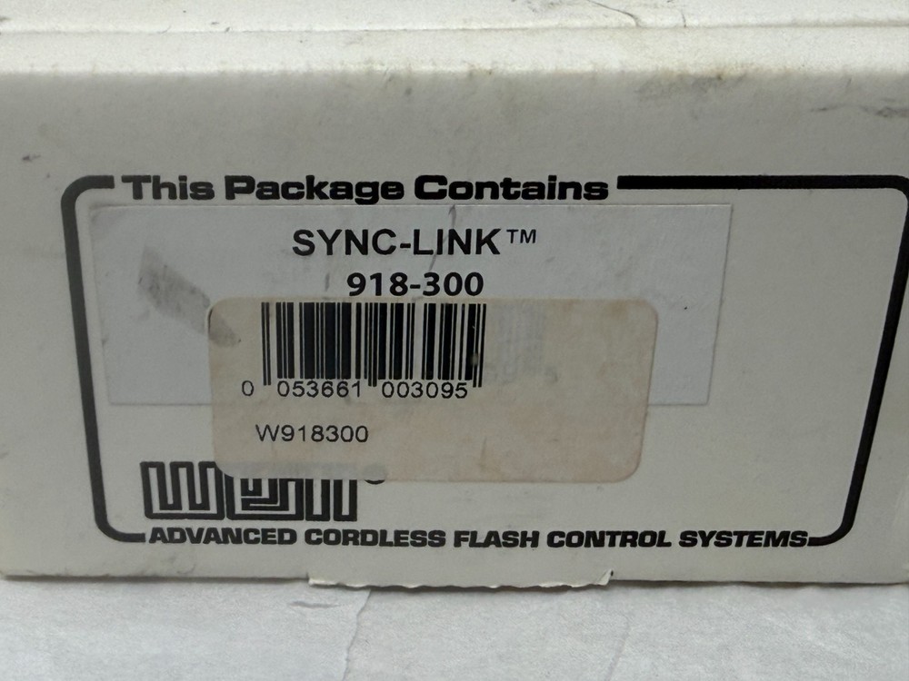 New Old Stock WEIN Sync Link Digital Studio Flash Trigger 918-300