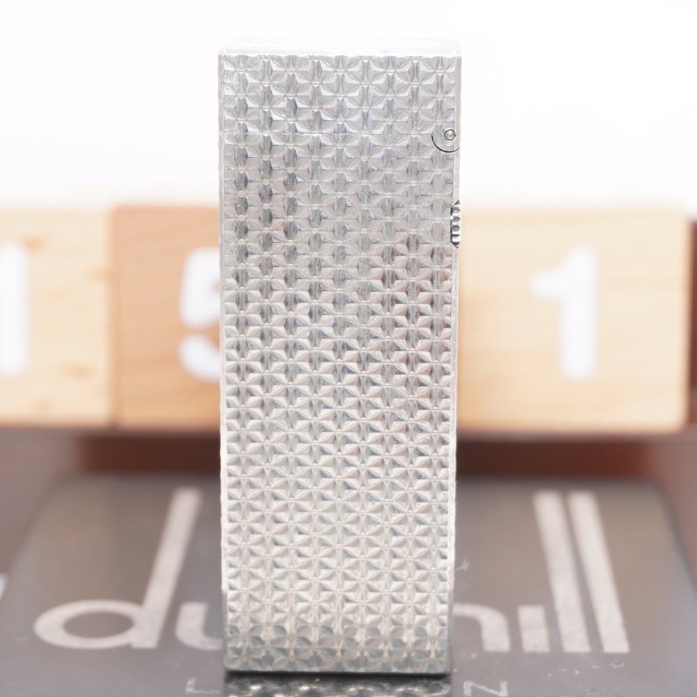 Dunhill Lighter Silver Botanical Pattern_Ultrasonically Cleaned_Working