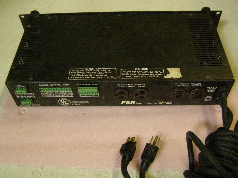 FSR Inc Model SP-ES External Switching Amplifier/Rack Power Supply