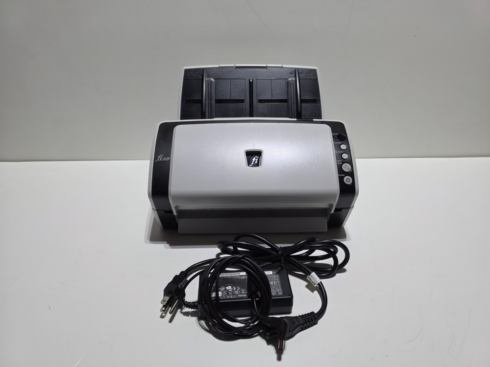 Fujitsu fi-6130 Document & Image Duplex Scanner with Power Supply & USB Cable.