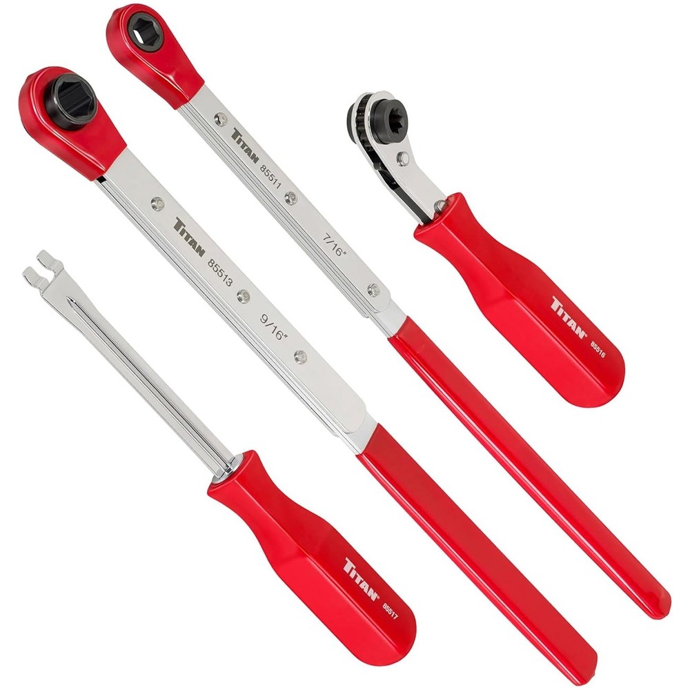 Titan 85569 4 Pc Brake Slack Adjusting Tool Set