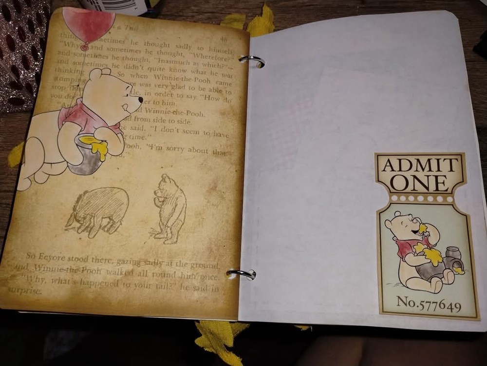 Winnie The Pooh Junk Journal Scrapbook