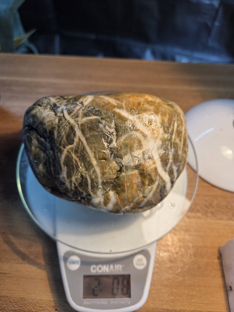 Large Mixed Jasper Stone, Unique Pattern, 2 lbs+ Mineral Specimen
