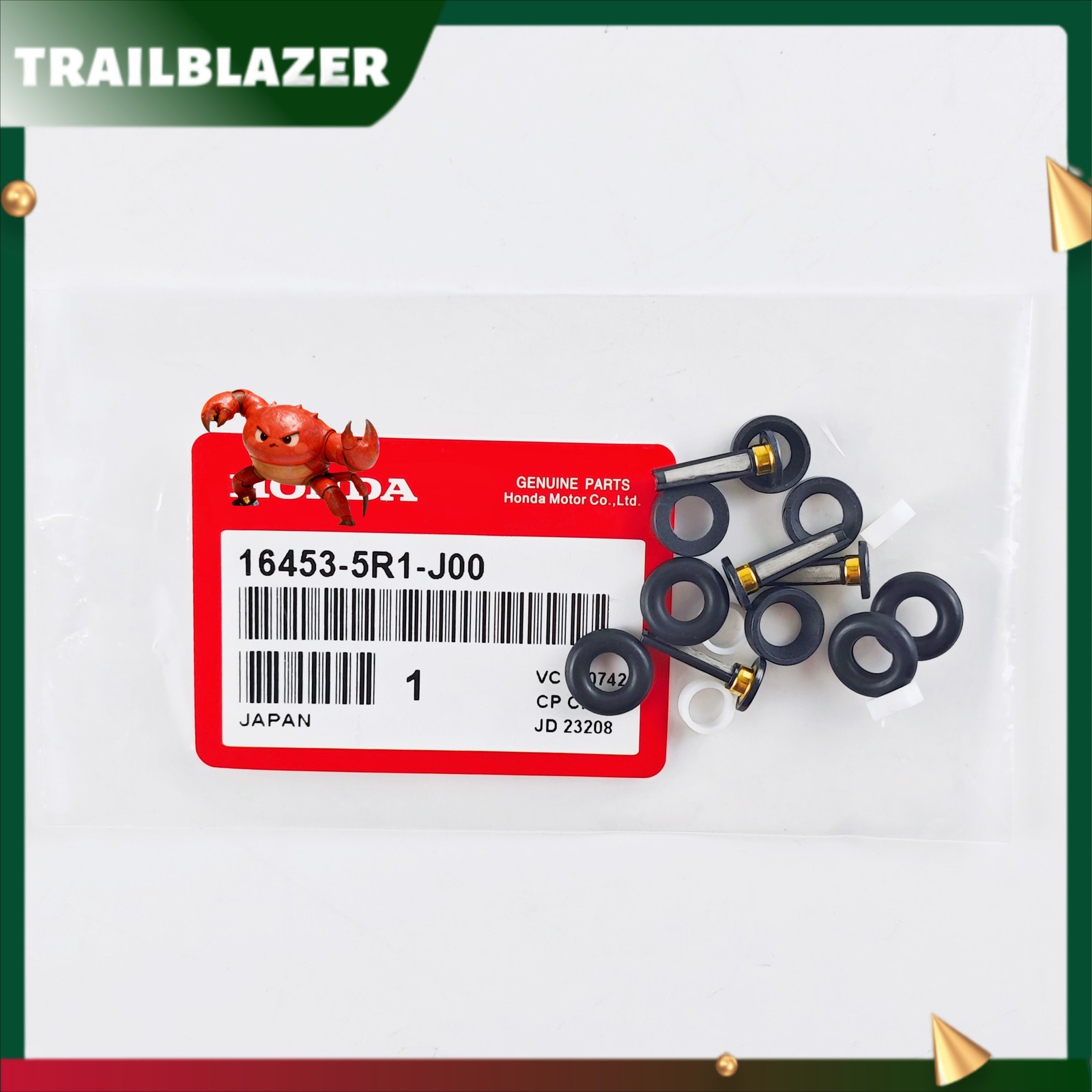 New OEM Fuel Injector O-Ring Set Kit (2015-2024)  16453-5R1-J00 For Acura Honda