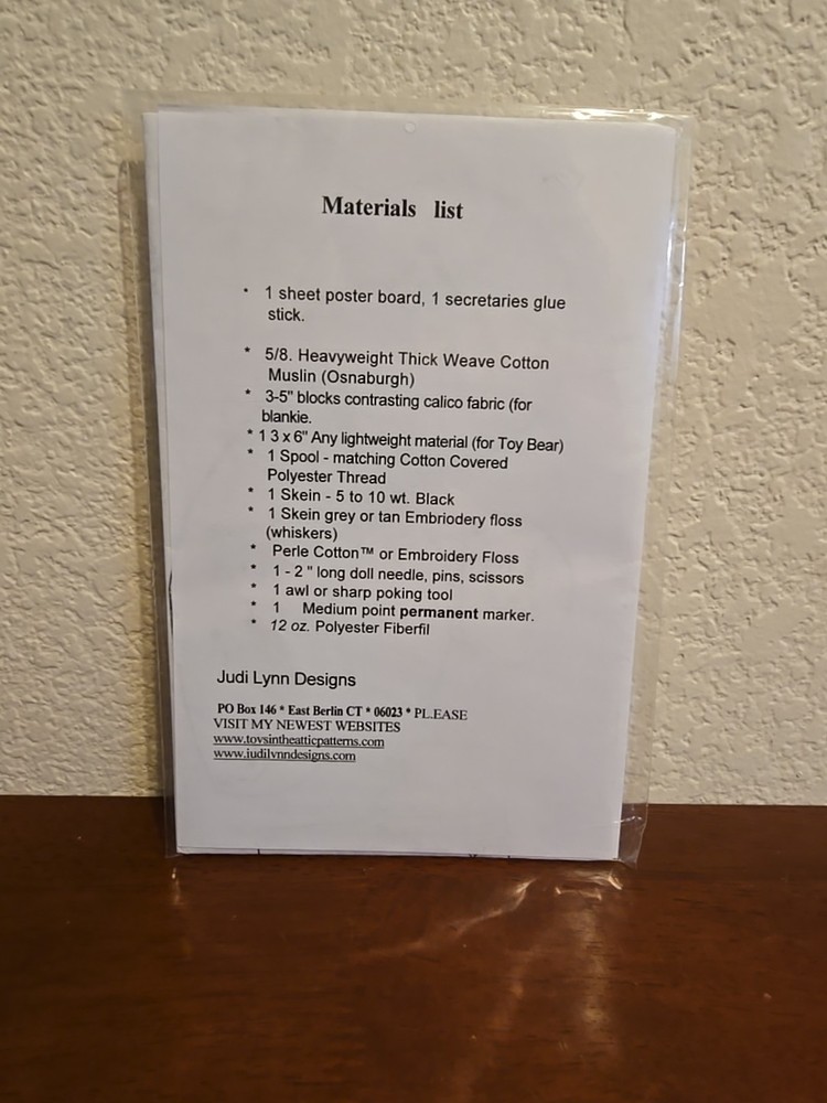 Judi Lynn Designs Pick Me Up Mama Mouse Mouseling Pattern