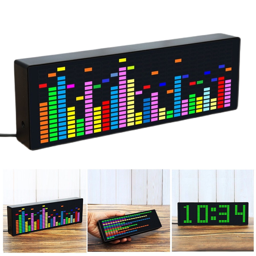 Music Spectrum Analyzer Stereo VU Meter Indicator LED Level Display Amplifier
