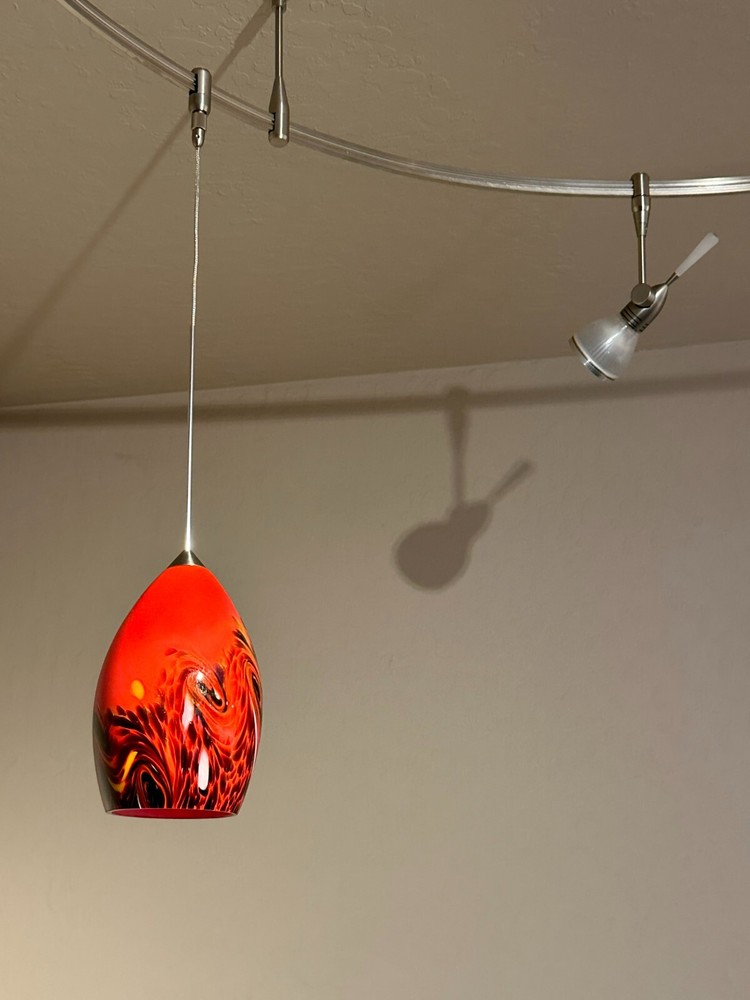 Red Lava Pendant - Tech Lighting Compatible - 12V Halogen - NEW
