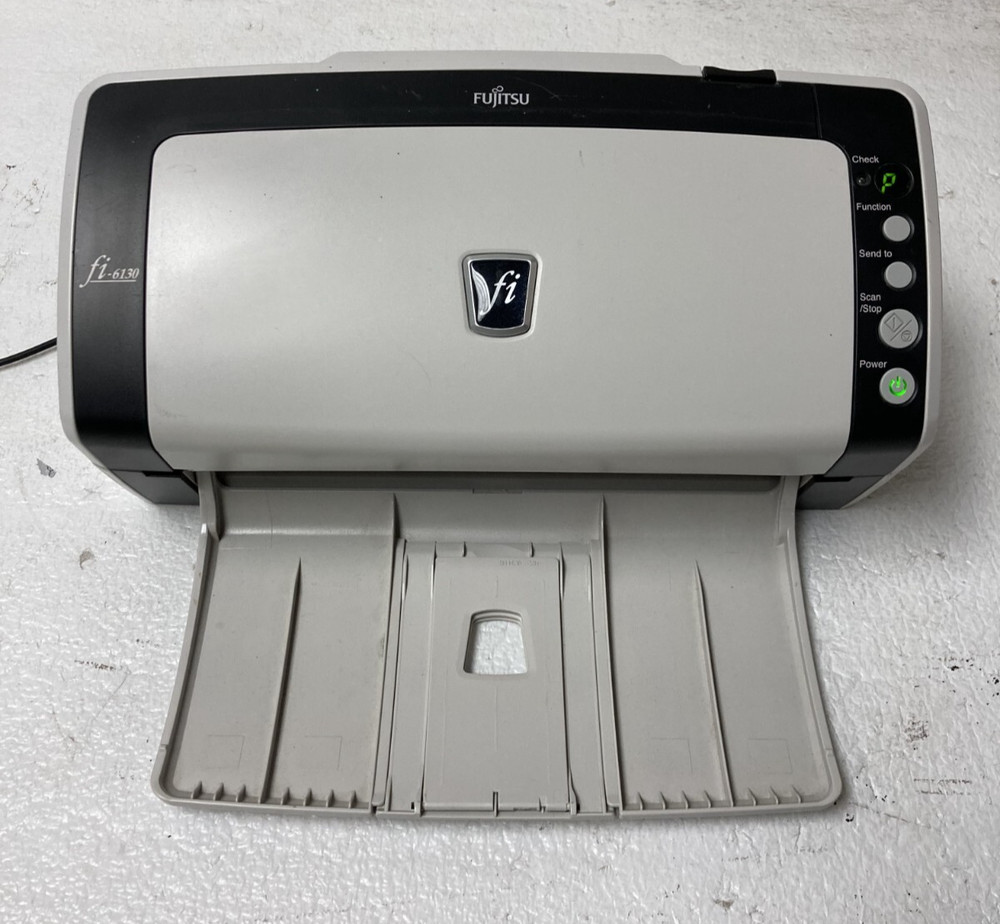 Fujitsu fi-6130 Color Duplex Document Image Scanner w/ Power Supply& USB
