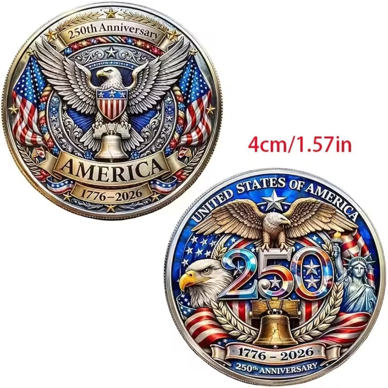 United States 250 Anniversary Challenge Coin Commemorative US 1-pc as