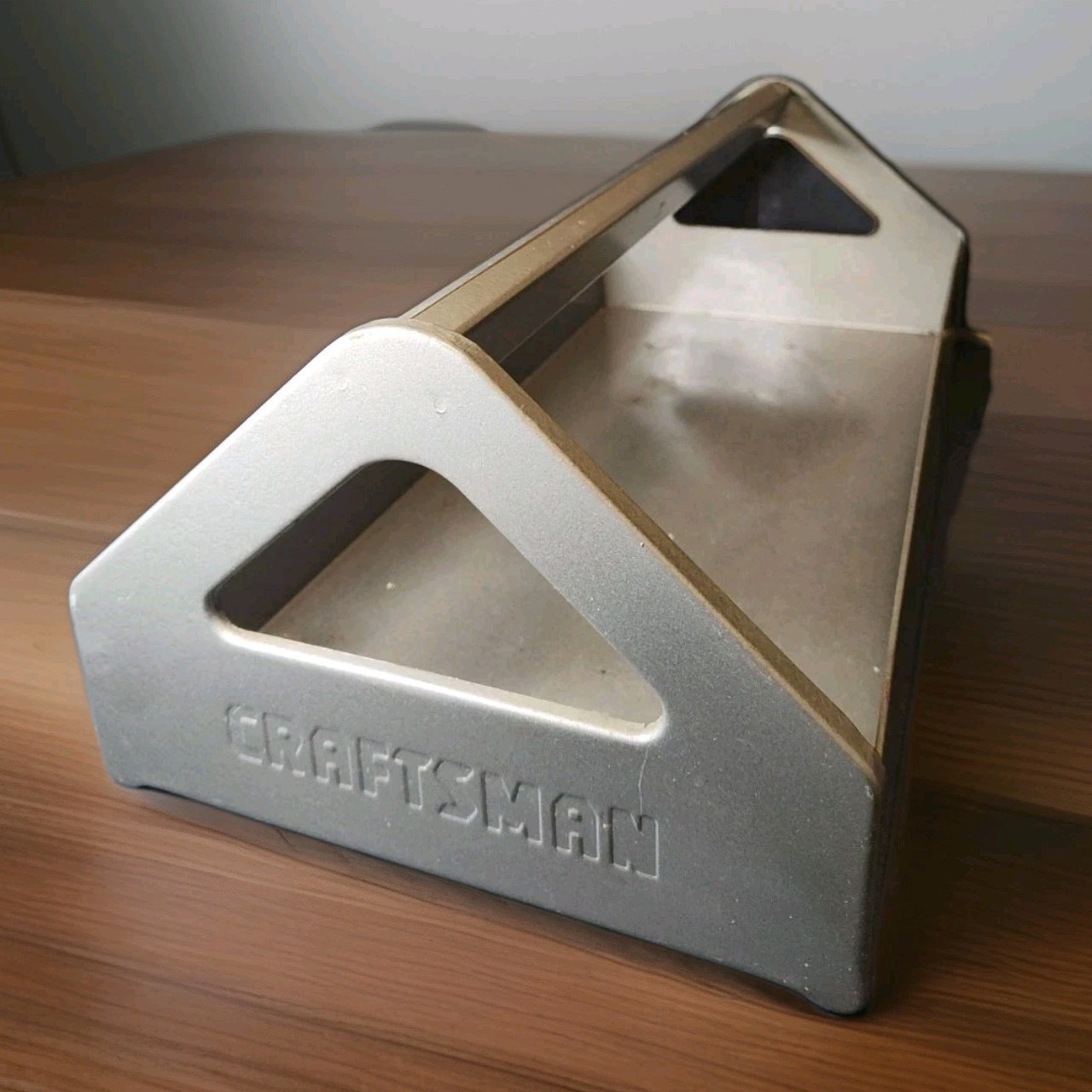 Vintage Sears Craftsman Grey Metal Tool Tote Tray Carry Box Caddy