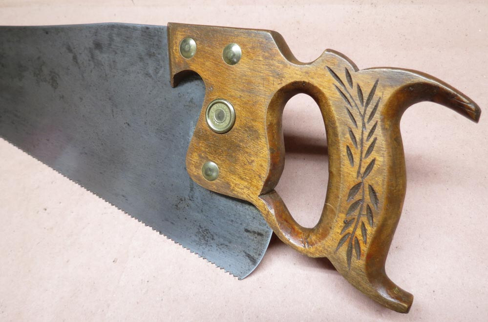 DISSTON HANDY HAND CC SAW – Great Etch - Hand Sharpened