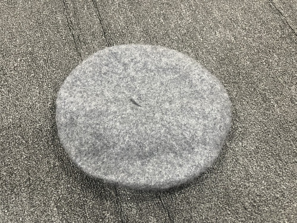 Just Fab Gray Beret 100% Wool