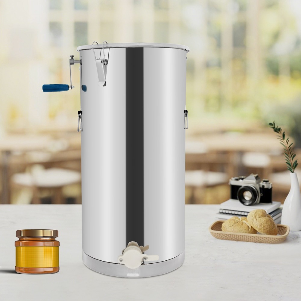 Manual Honey Extractor 2 Frame Beekeeping Honeycomb Spinner Stainless Steel